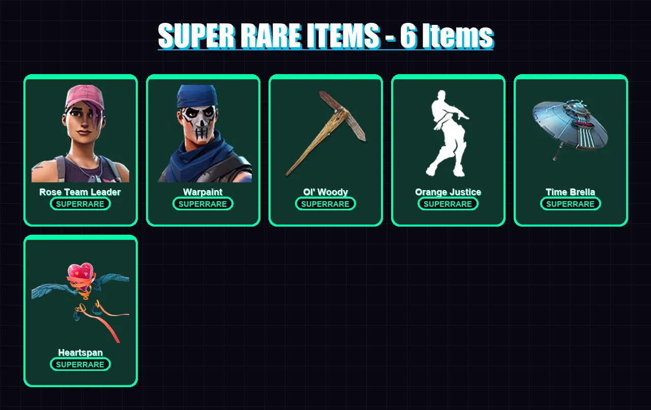 [PC/XBOX/PSN] | Rose Team Leader | Warpaint | Carbide | Midas | Blackheart | 104 skin | 127 pickaxe | 113 emote | 122 glider | Lv1877
