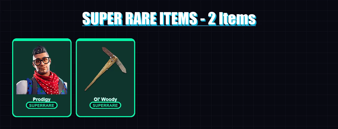 [PC/XBOX] | Prodigy | Squibbly | Kingston | Bugs Bunny | The Voidblade | 23 skin | 54 pickaxe | 30 emote | 41 glider | Lv540