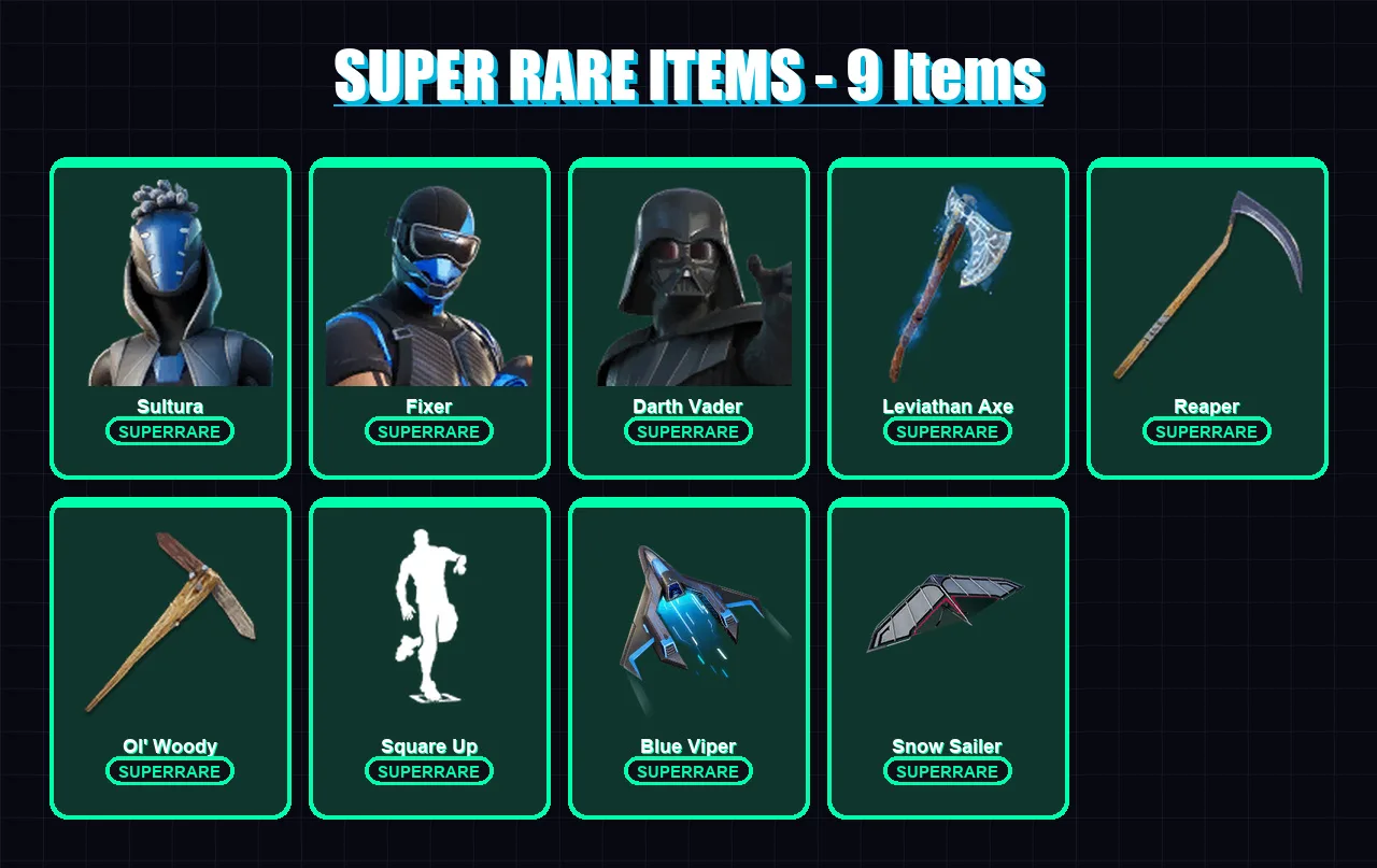 [PC/XBOX/PSN] | Lara Croft | Agent Peely | Catalyst | Loki Laufeyson | Sultura | 106 skin | 103 pickaxe | 71 emote | 90 glider | Lv1345