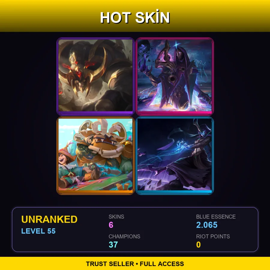 LAS | Lv55 | Unranked | 6 Skin | 37 Champ — Conqueror Alistar