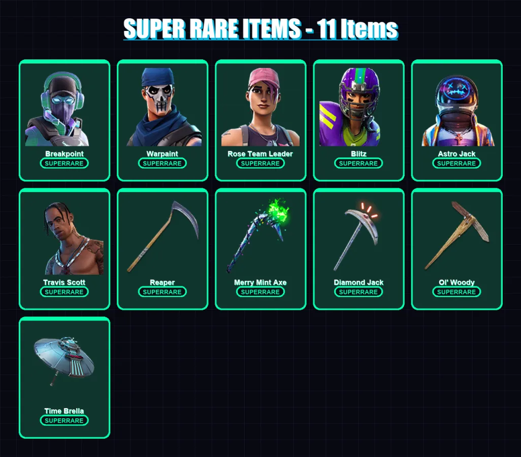 [PS4/PS5/PC] | Breakpoint | Warpaint | Rose Team Leader | Blitz | Astro Jack | 217 skin | 205 pickaxe | 154 emote | 151 glider | Lv1576 — Fortnite account