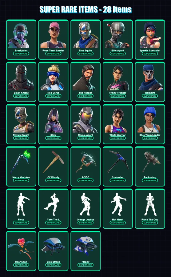 [PC/XBOX/PSN] | Breakpoint | Rose Team Leader | Blue Squire | 188 skin | Lv2040