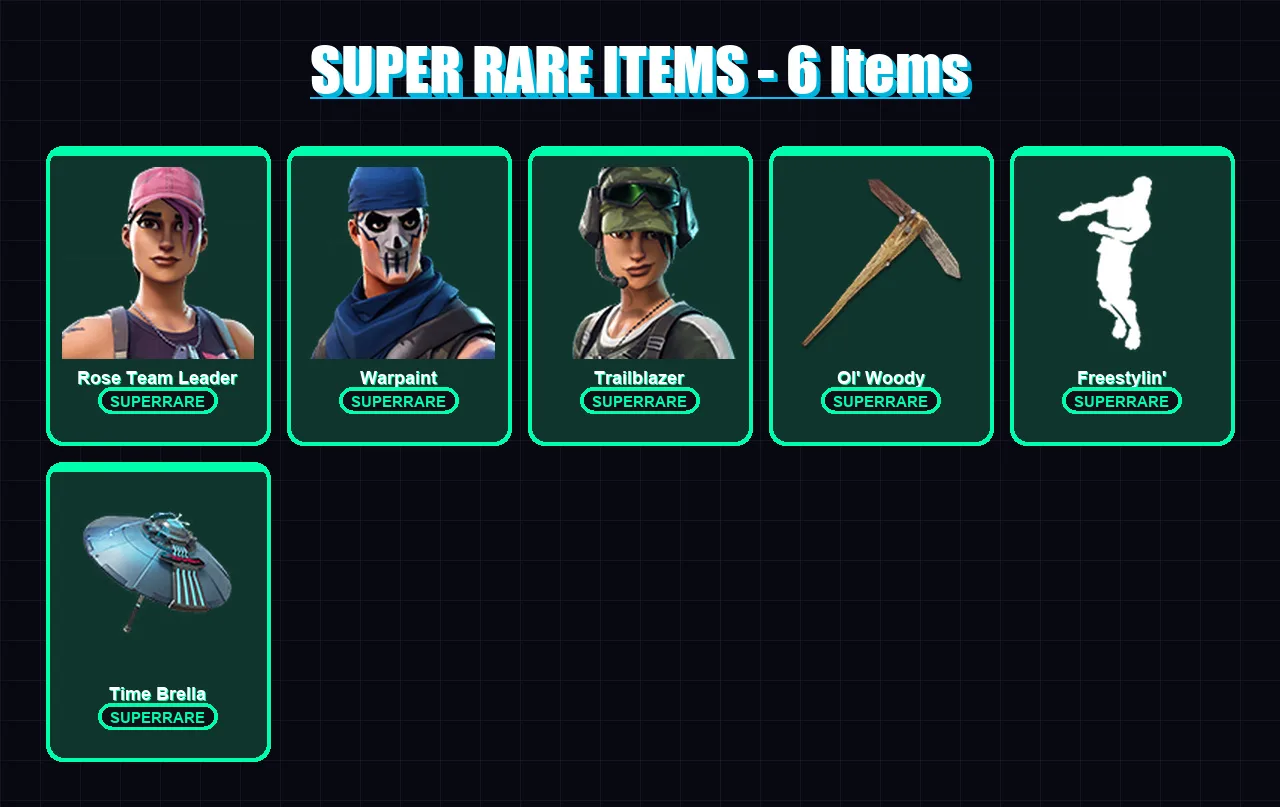 [PC/XBOX/PSN] | Rose Team Leader | Warpaint | Trailblazer | Omegarok | Spectra Knight | 17 skin | 28 pickaxe | 16 emote | 18 glider | Lv223 — Fortnite account