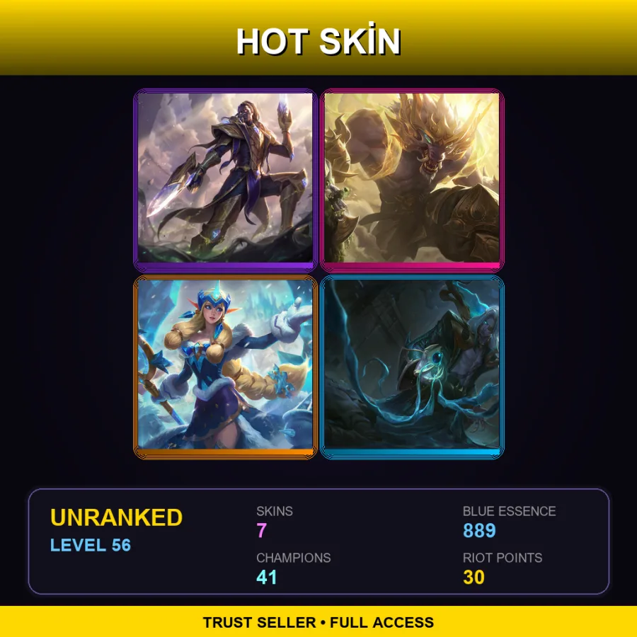 LAN | Lv56 | Unranked | 7 Skin | 41 Champ