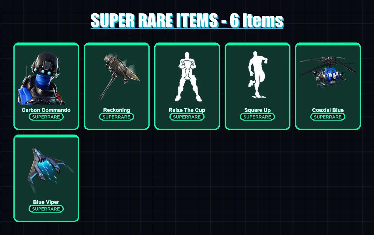 [PS4/PS5/XBOX/PC] | Carbon Commando | Drift | Calamity | Fade | Kit | 20 skin | 63 pickaxe | 61 emote | 58 glider | Lv956 — Fortnite account