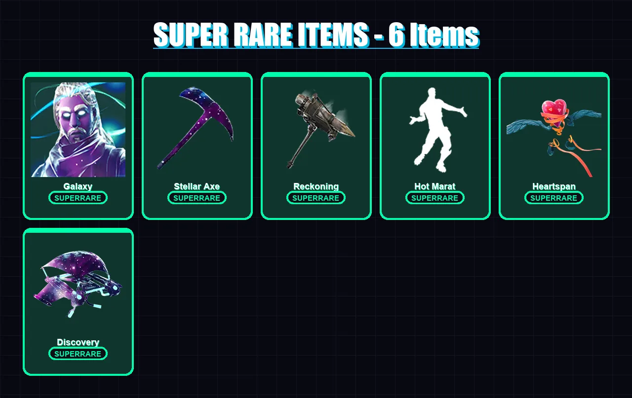 [PC/XBOX] | Galaxy | Fable | Ruin | X-Lord | Luxe | 42 skin | 40 pickaxe | 53 emote | 40 glider | Lv524 — Fortnite account