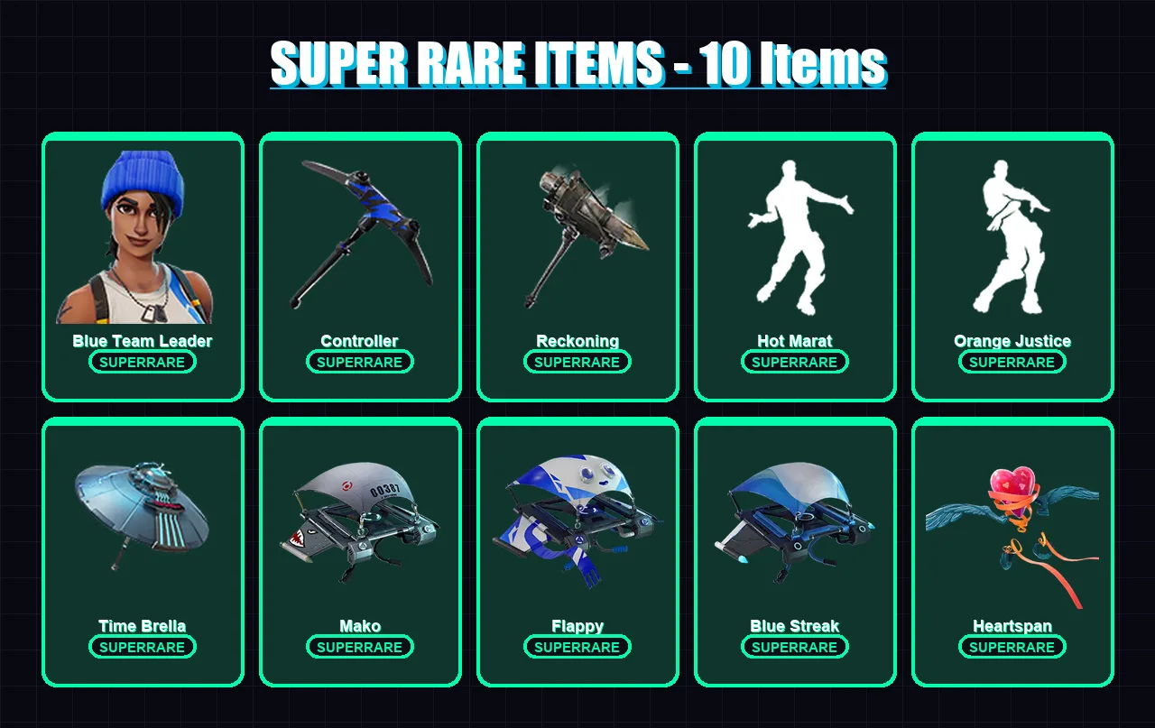 [PC/PSN] | Blue Team Leader | The Ice King | Torin | Menace | Ronin | 95 skin | 104 pickaxe | 95 emote | 114 glider | Lv1521