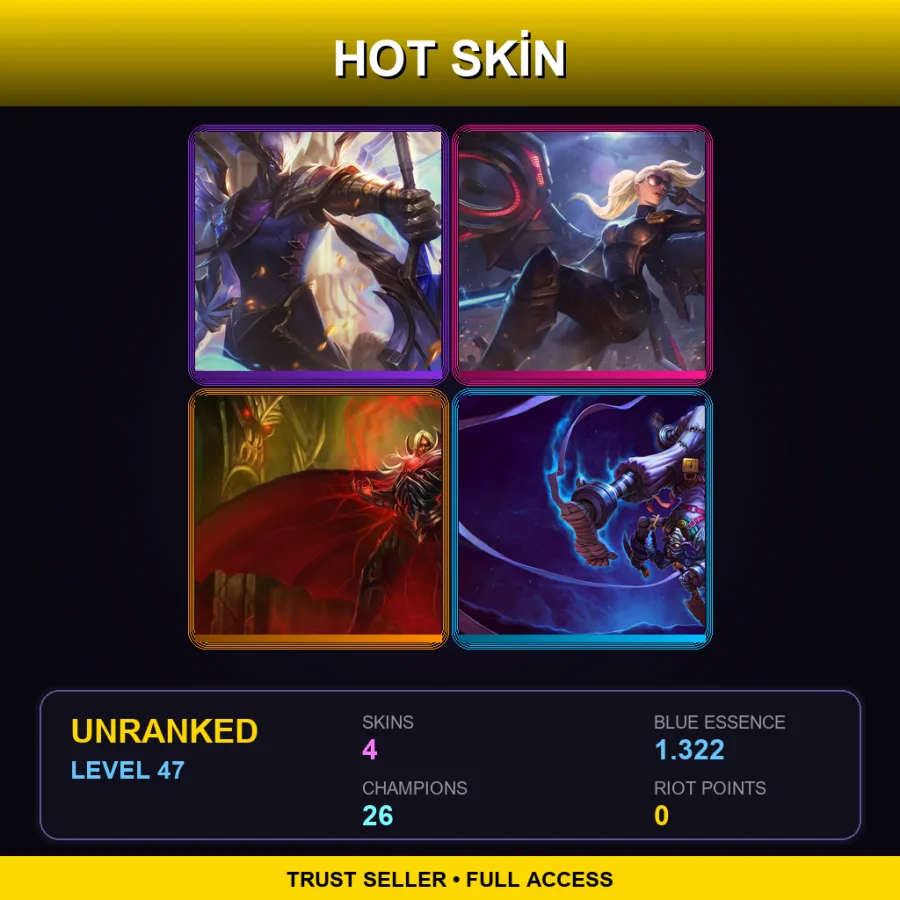 EUNE | Lv47 | Unranked | 4 Skin | 26 Champ — Victorious Aatrox