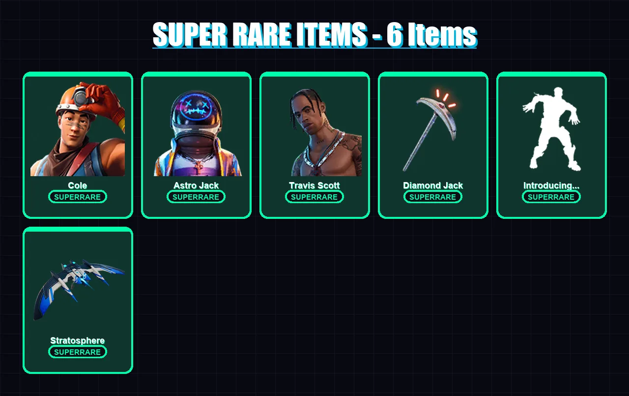 [PC/XBOX/PSN] | Cole | Astro Jack | Travis Scott | Midas | Fade | 64 skin | 79 pickaxe | 63 emote | 50 glider | Lv977 — Fortnite account