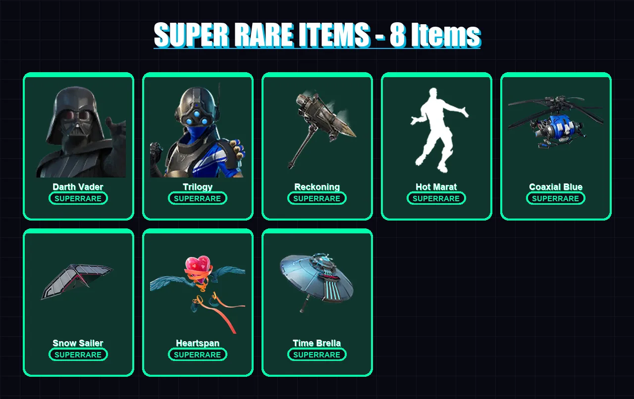 [PS4/PS5/XBOX/PC] | Darth Vader | Trilogy | Twyn | Lynx | The Scientist | 117 skin | 143 pickaxe | 104 emote | 132 glider | Lv1950