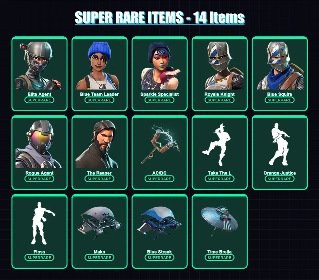 [PC/XBOX/PSN] | Elite Agent | Blue Team Leader | Sparkle Specialist | 57 skin | Lv1034