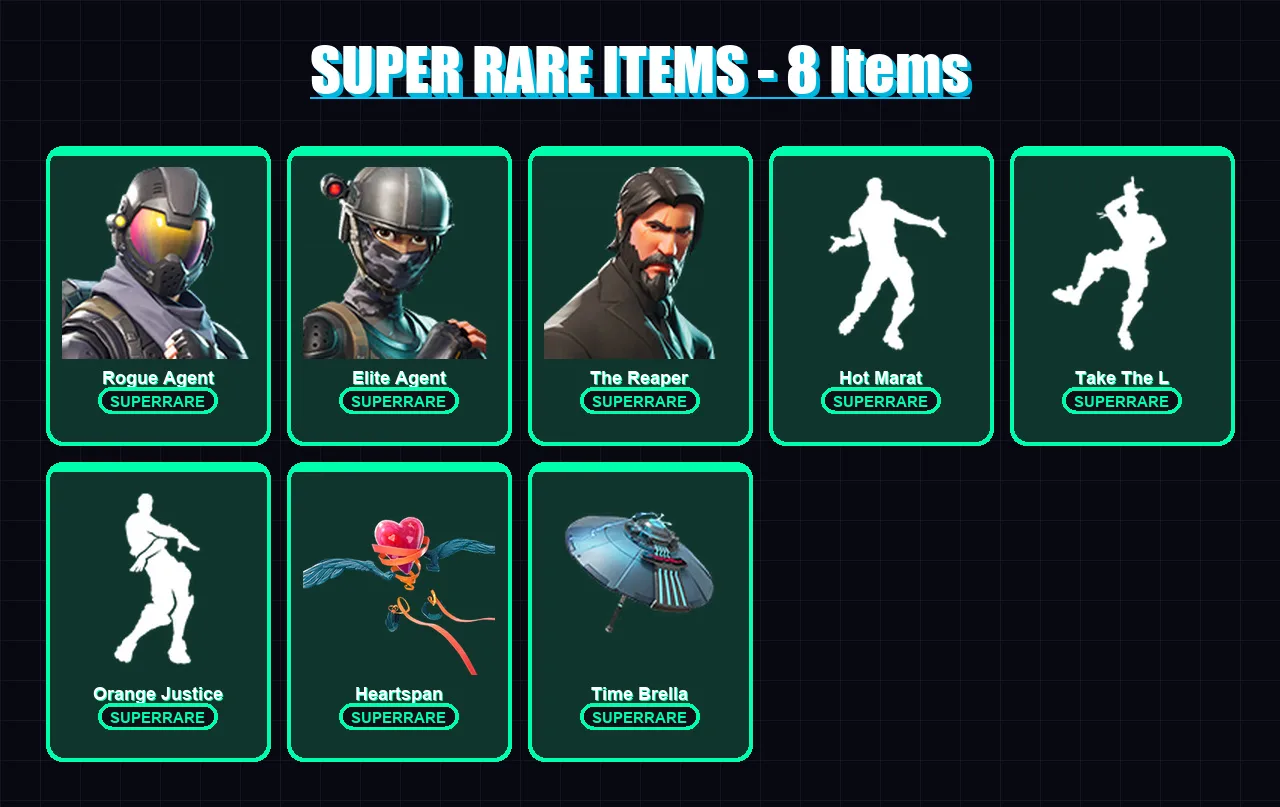 [PC/PSN] | Rogue Agent | Elite Agent | The Reaper | Valor | Omega | 117 skin | 147 pickaxe | 128 emote | 130 glider | Lv1829