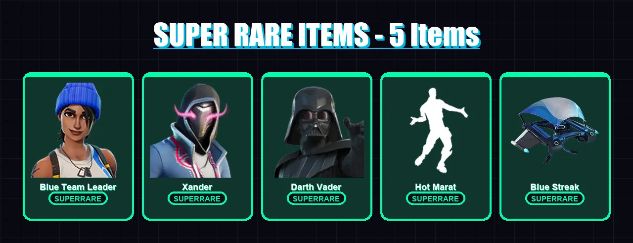 [PS4/PS5/XBOX/PC] | Blue Team Leader | Xander | Darth Vader | Snap | Malik | 45 skin | 41 pickaxe | 60 emote | 45 glider | Lv622