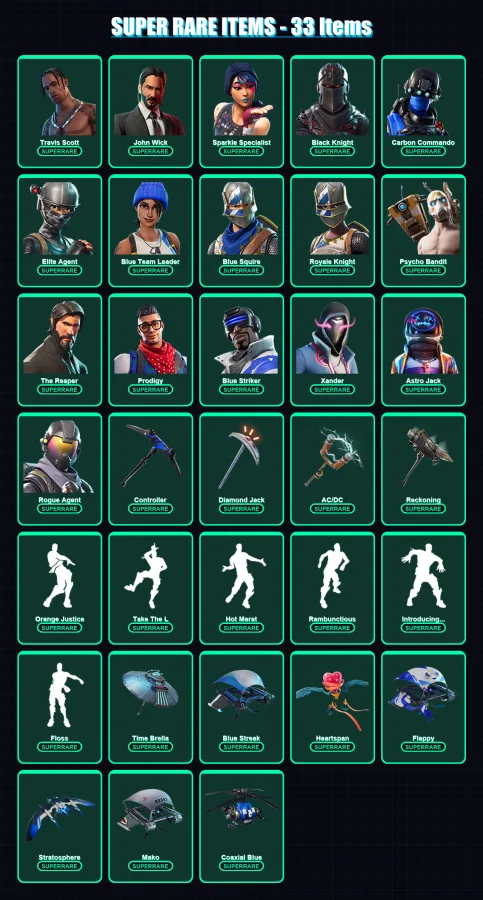 [PS4/PS5/XBOX/PC] | Travis Scott | John Wick | Sparkle Specialist | 126 skin | Lv1478