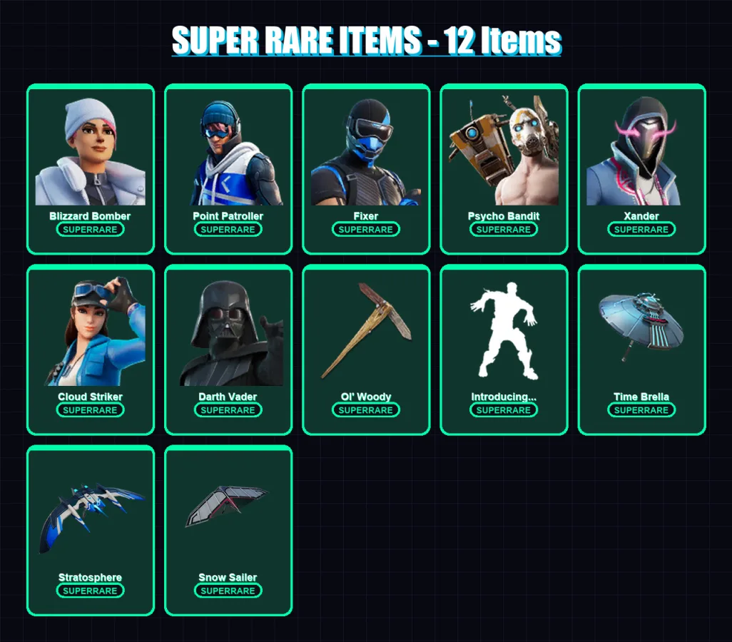[PS4/PS5/PC] | Blizzard Bomber | Point Patroller | Fixer | Psycho Bandit | Xander | 270 skin | 285 pickaxe | 253 emote | 193 glider | Lv2472 — Fortnite account