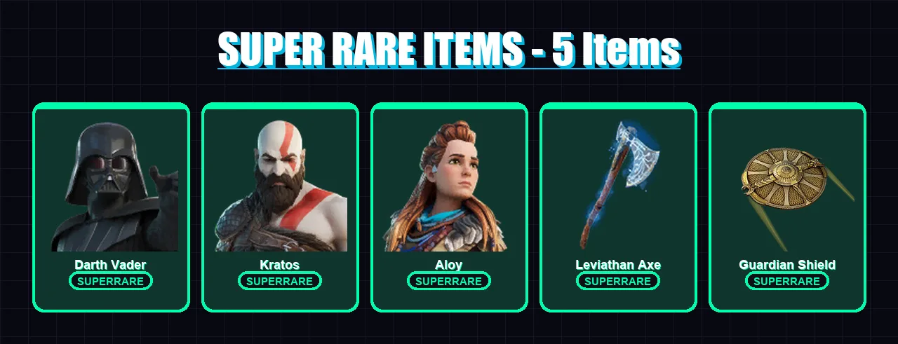 [PS4/PS5/XBOX/PC] | Darth Vader | Kratos | Aloy | Ark | Ronin | 104 skin | 89 pickaxe | 68 emote | 72 glider | Lv817