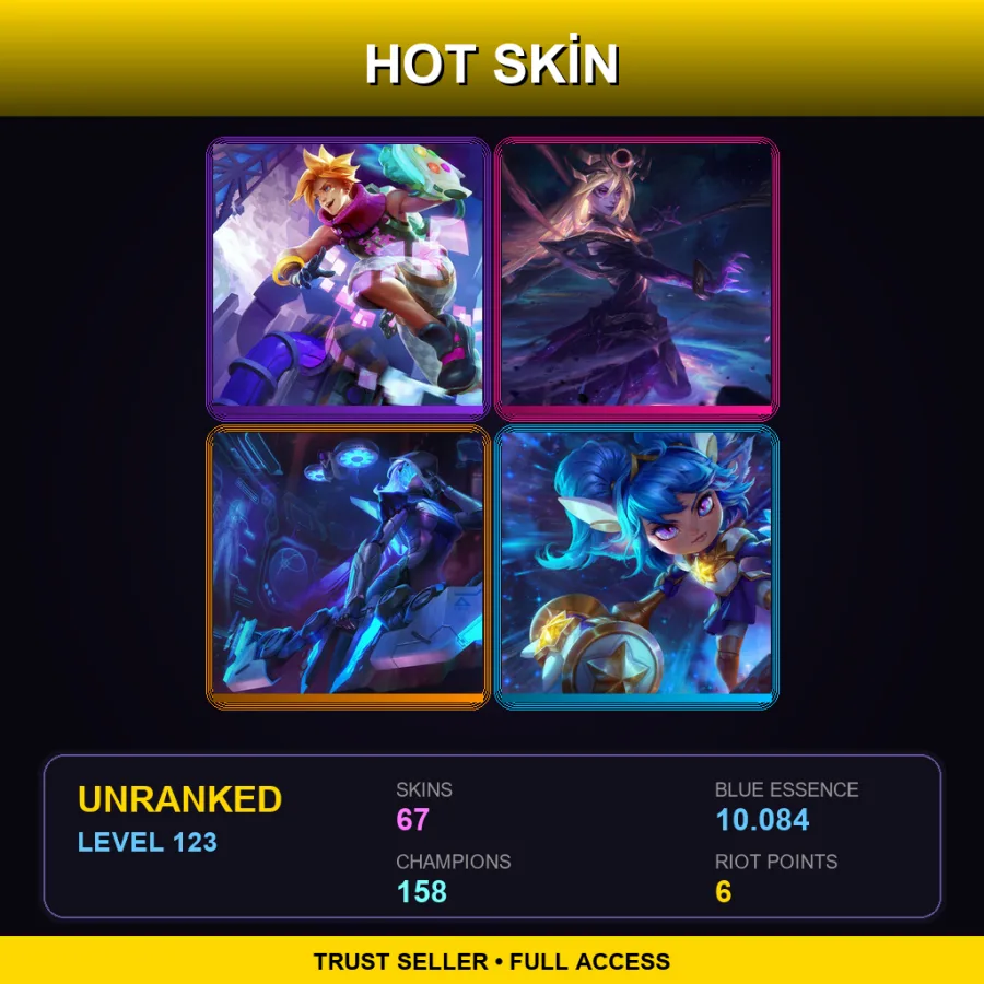 SG | Lv123 | Unranked | 67 Skin | 158 Champ