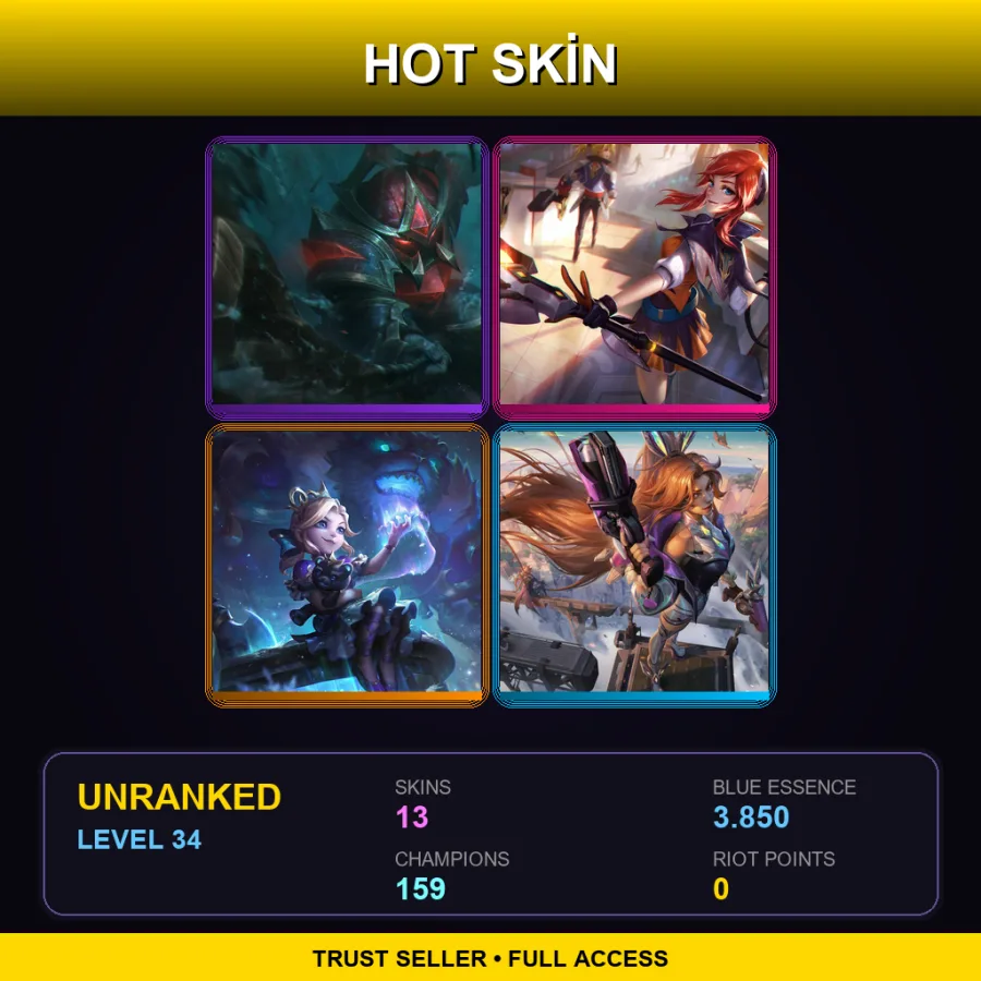 SG | Lv34 | Unranked | 13 Skin | 159 Champ — Blood Knight Hecarim