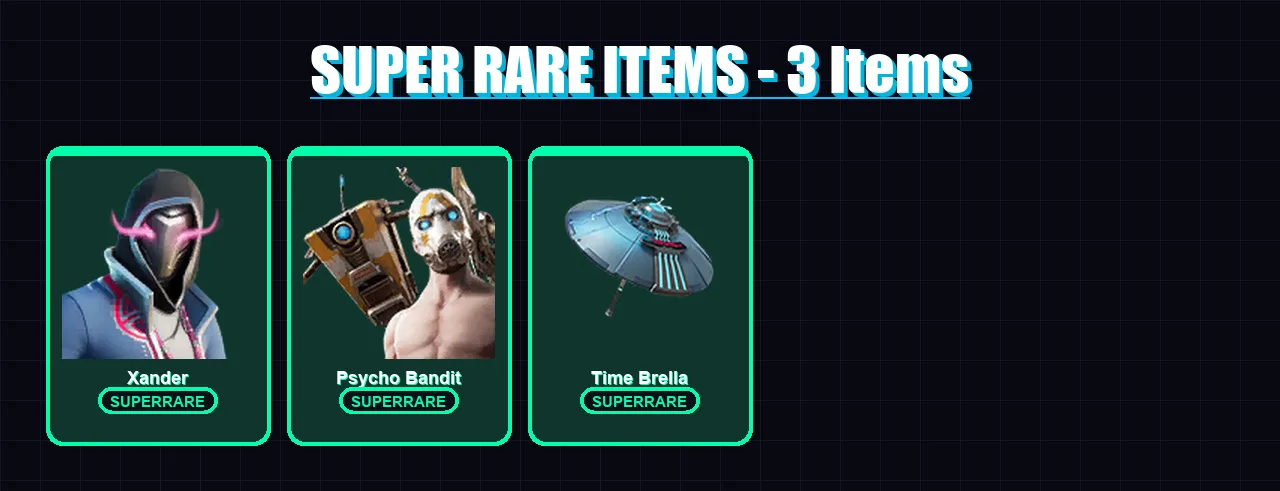 [PC] | Xander | Psycho Bandit | Optimus Prime | Peter Griffin | Hades | 288 skin | 335 pickaxe | 252 emote | 192 glider | Lv3892