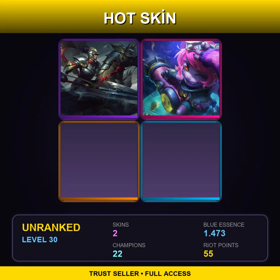 LAS | Lv30 | Unranked | 2 Skin | 22 Champ