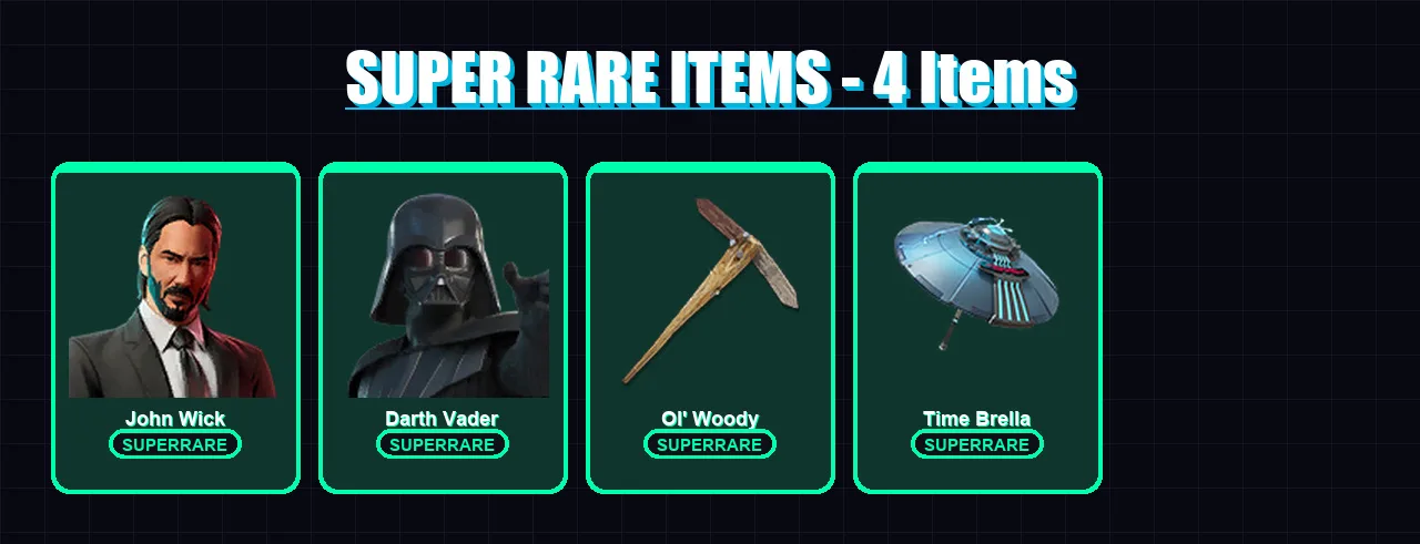 [PC/XBOX/PSN] | John Wick | Darth Vader | Snap | Malik | Vegeta | 367 skin | 441 pickaxe | 308 emote | 293 glider | Lv4748