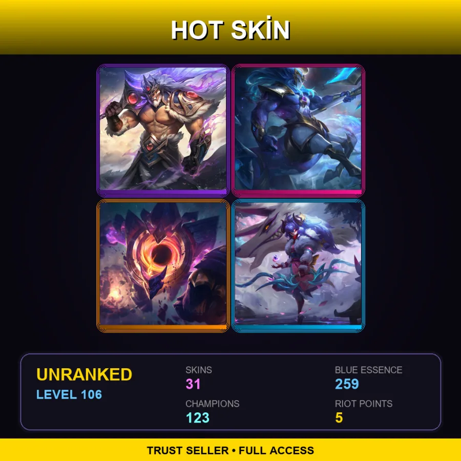 VN | Lv106 | Unranked | 31 Skin | 123 Champ — Psyops Master Yi