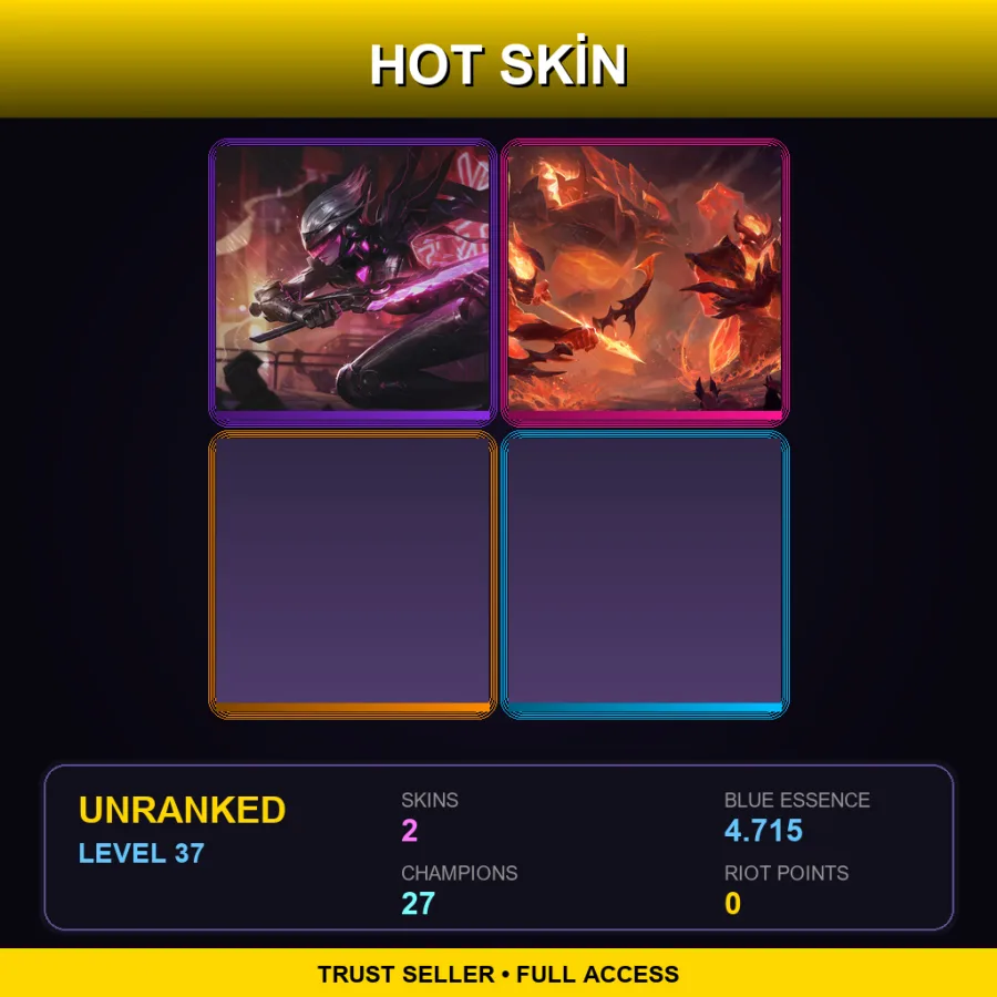LAN | Lv37 | Unranked | 2 Skin | 27 Champ with Nunu & Willump