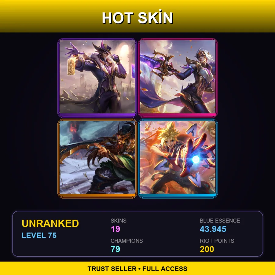 LAS | Lv75 | Unranked | 19 Skin | 79 Champ
