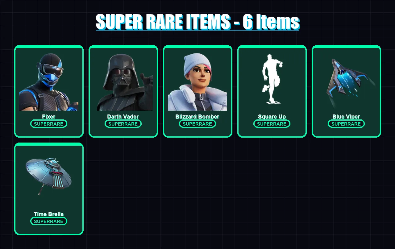 [PC] | Fixer | Darth Vader | Blizzard Bomber | Twyn | Nezumi | 183 skin | 204 pickaxe | 148 emote | 154 glider | Lv2435