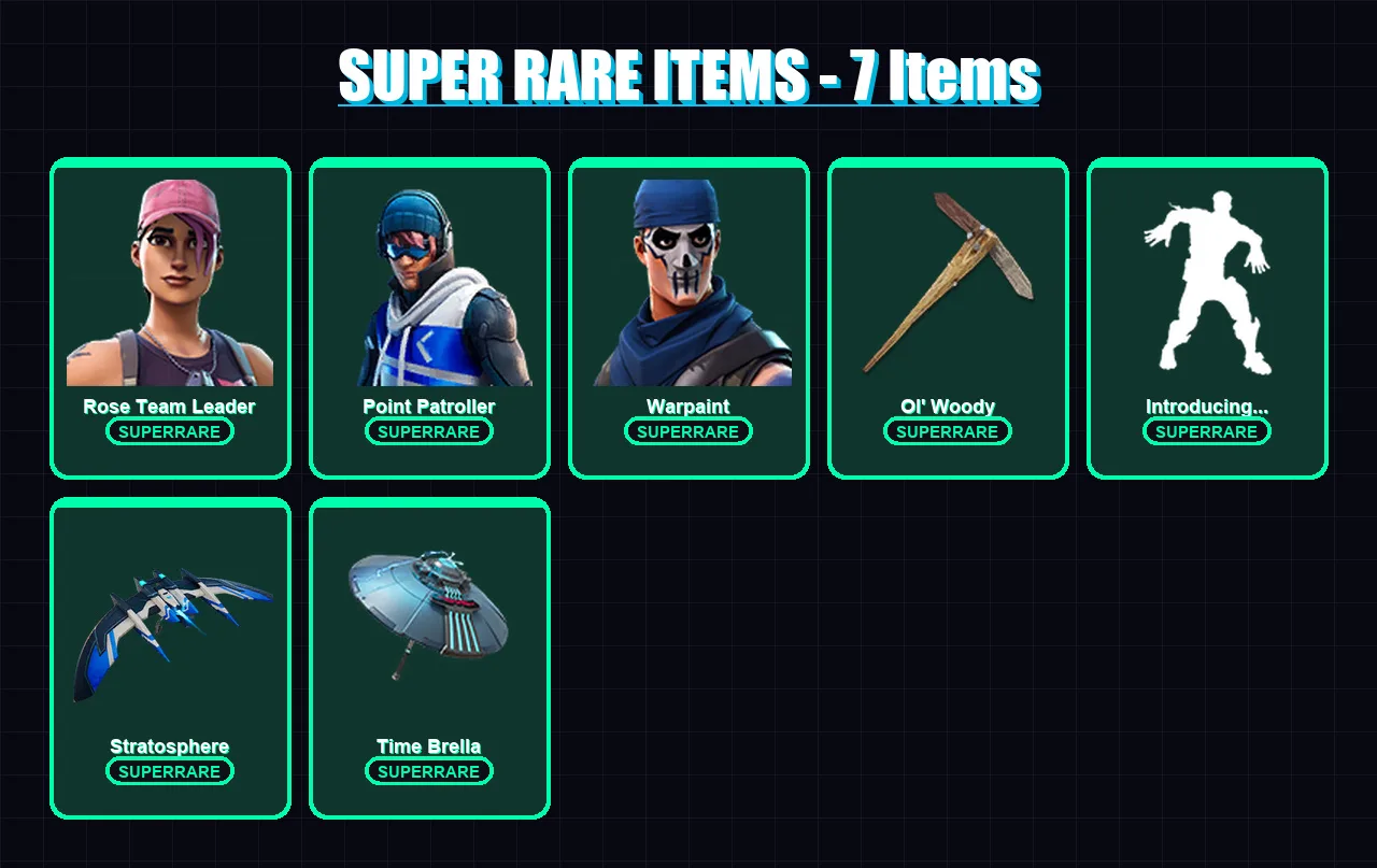 [PC/XBOX/PSN] | Rose Team Leader | Point Patroller | Warpaint | Lynx | Fusion | 74 skin | 58 pickaxe | 86 emote | 58 glider | Lv975