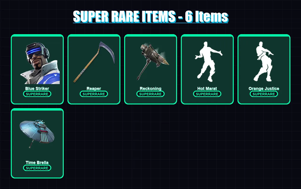[PC/XBOX] | Blue Striker | Lynx | Blackheart | Hybrid | Ragnarok | 37 skin | 41 pickaxe | 48 emote | 43 glider | Lv959