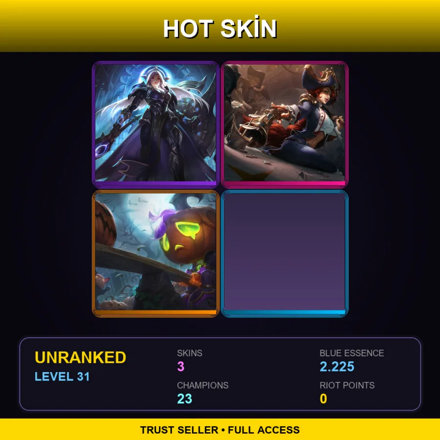 LAS | Lv31 | Unranked | 3 Skin | 23 Champ