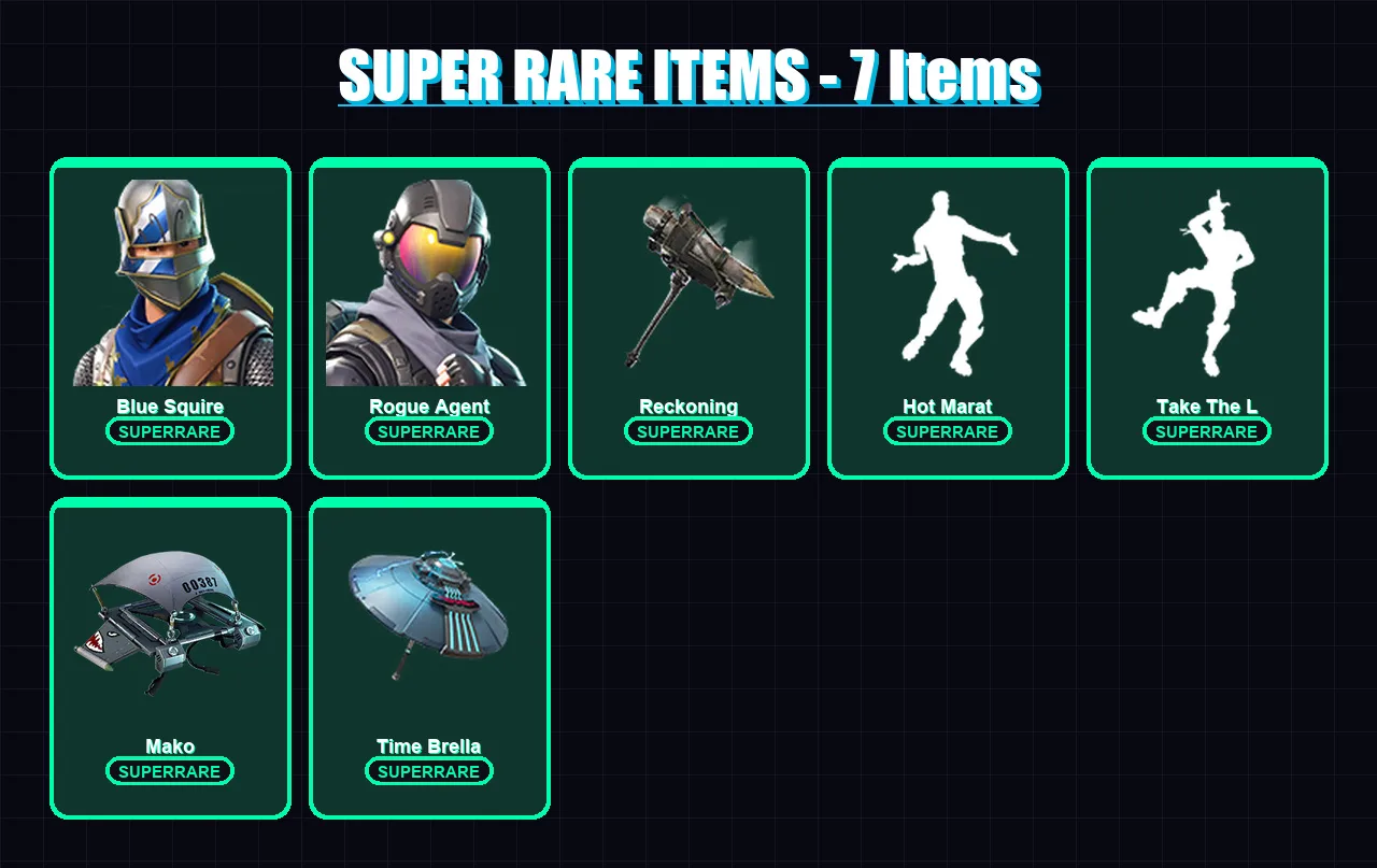 [PC/XBOX/PSN] | Blue Squire | Rogue Agent | Calamity | Zenith | Lynx | 14 skin | 22 pickaxe | 25 emote | 28 glider | Lv466