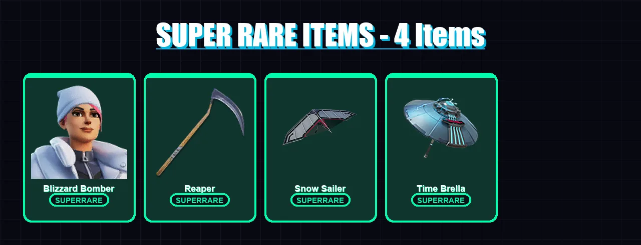 [PC/XBOX/PSN] | Blizzard Bomber | Omegarok | Spectra Knight | Snap | Polarity | 119 skin | 128 pickaxe | 92 emote | 96 glider | Lv1594