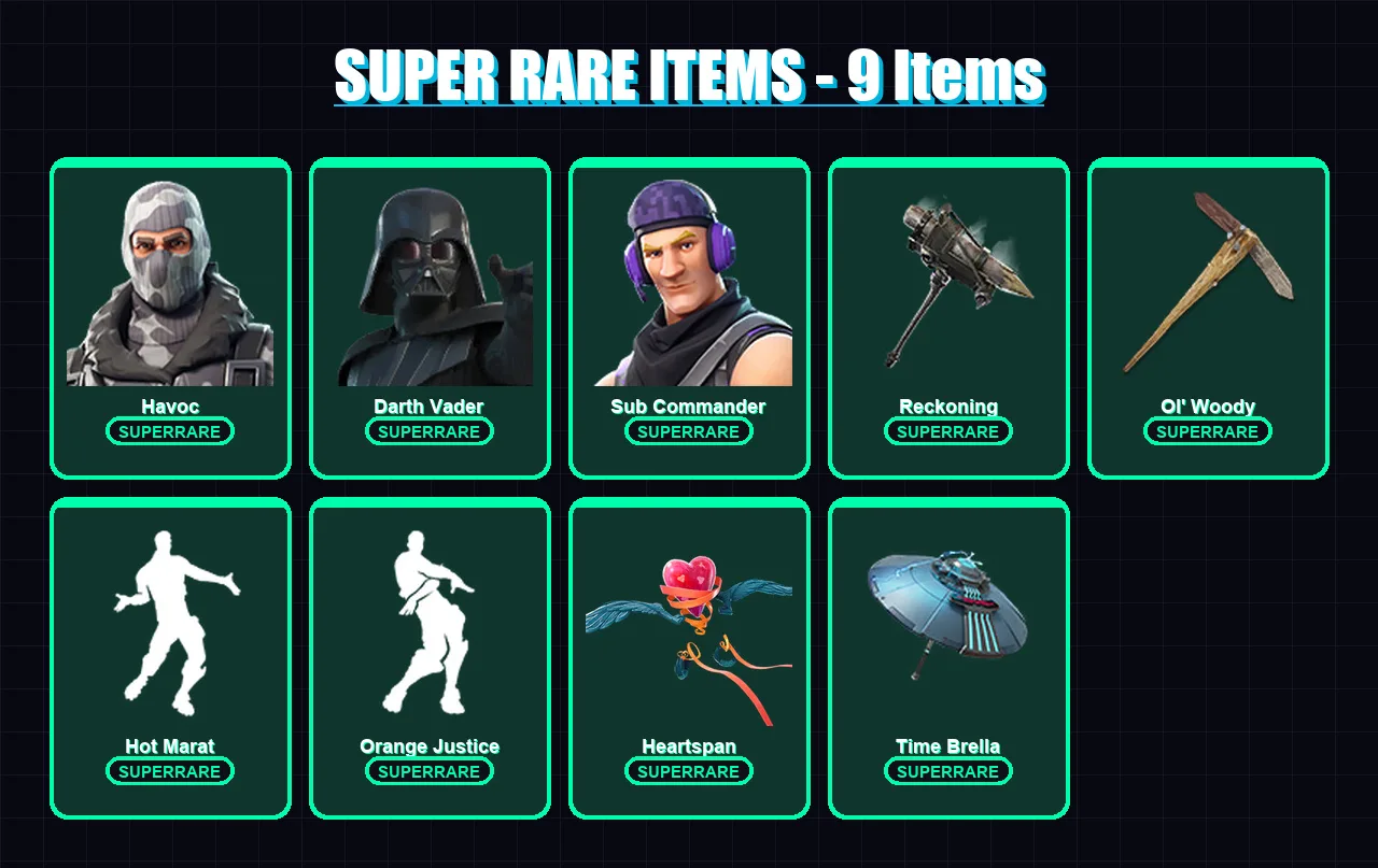 [PC/XBOX/PSN] | Havoc | Darth Vader | Sub Commander | Twyn | Gear Specialist Maya | 127 skin | 118 pickaxe | 116 emote | 119 glider | Lv1787