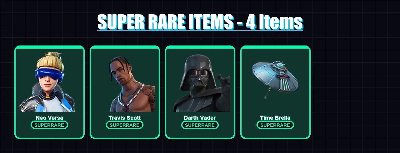 [PS4/PS5/XBOX/PC] | Neo Versa | Travis Scott | Darth Vader | Ronin | Spectra Knight | 127 skin | 180 pickaxe | 173 emote | 155 glider | Lv2886 — Fortnite account