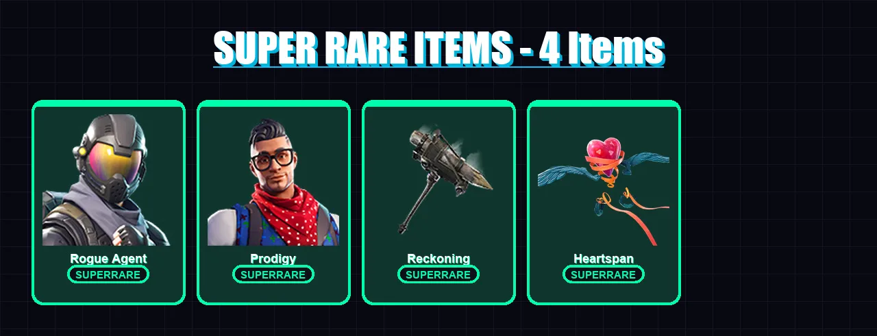 [PS4/PS5/XBOX/PC] | Rogue Agent | Prodigy | The Prisoner | Hybrid | Frostbite | 29 skin | 16 pickaxe | 22 emote | 20 glider | Lv207 — Fortnite account
