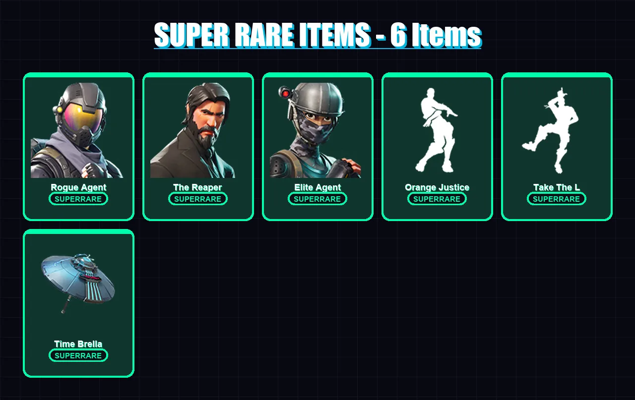 [PS4/PS5/XBOX/PC] | Rogue Agent | The Reaper | Elite Agent | Carbide | Gear Specialist Maya | 26 skin | 31 pickaxe | 37 emote | 35 glider | Lv671