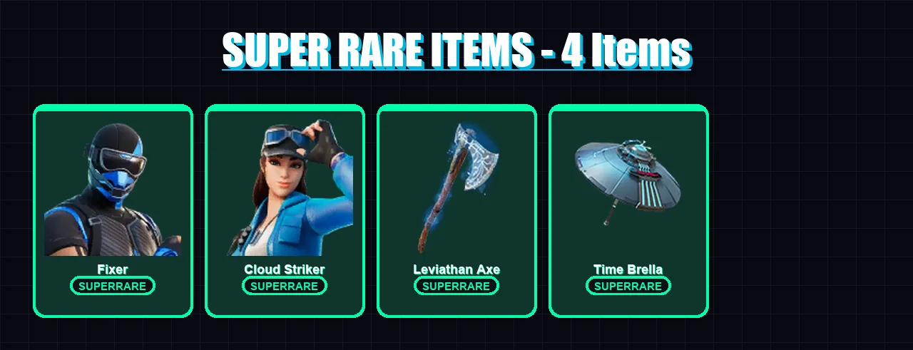 [PS4/PS5/PC] | Fixer | Cloud Striker | Peter Griffin | Son Goku | Vegeta | 34 skin | 65 pickaxe | 62 emote | 63 glider | Lv1028