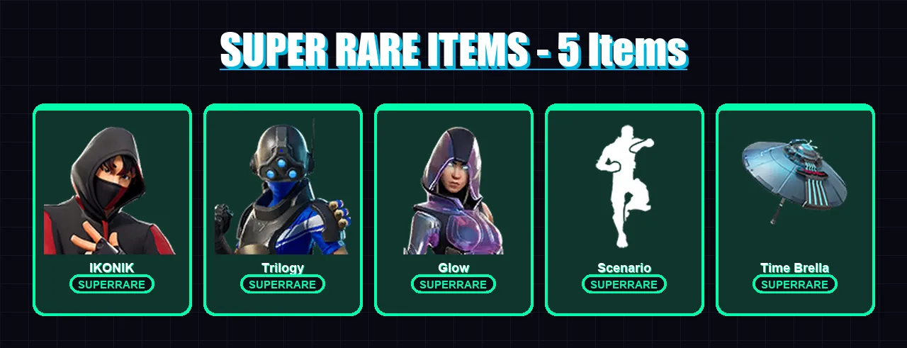 [PC/XBOX/PSN] | IKONIK | Trilogy | Glow | Fade | Joey | 75 skin | 114 pickaxe | 80 emote | 95 glider | Lv2134 — Fortnite account