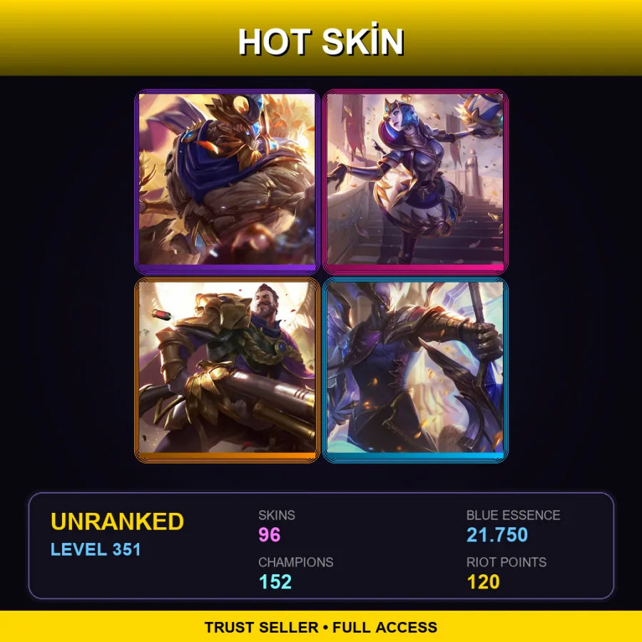BR | Lv351 | Unranked | 96 Skin | 152 Champ
