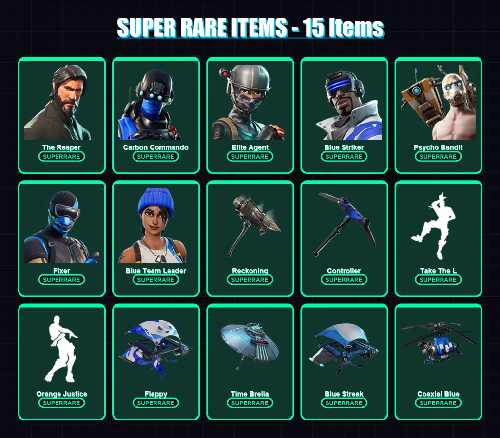 [SWITCH/XBOX/PC] | The Reaper | Carbon Commando | Elite Agent | 147 skin | Lv2361