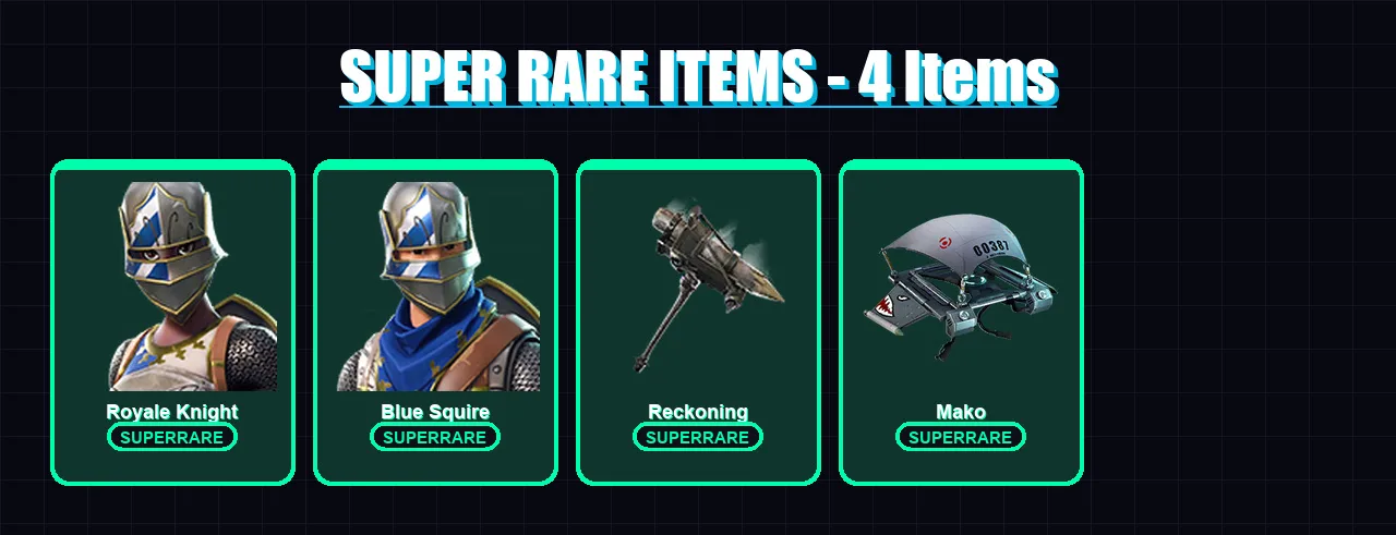 [PS4/PS5/XBOX/PC] | Royale Knight | Blue Squire | Enforcer | Calamity | Ravage | 14 skin | 10 pickaxe | 13 emote | 15 glider | Lv251