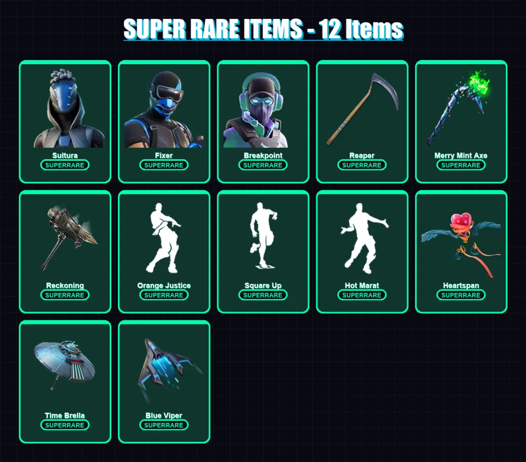 [PS4/PS5/XBOX/PC] | Sultura | Fixer | Breakpoint | Frozen Love Ranger | Era | 191 skin | 249 pickaxe | 204 emote | 207 glider | Lv4386 — Fortnite account