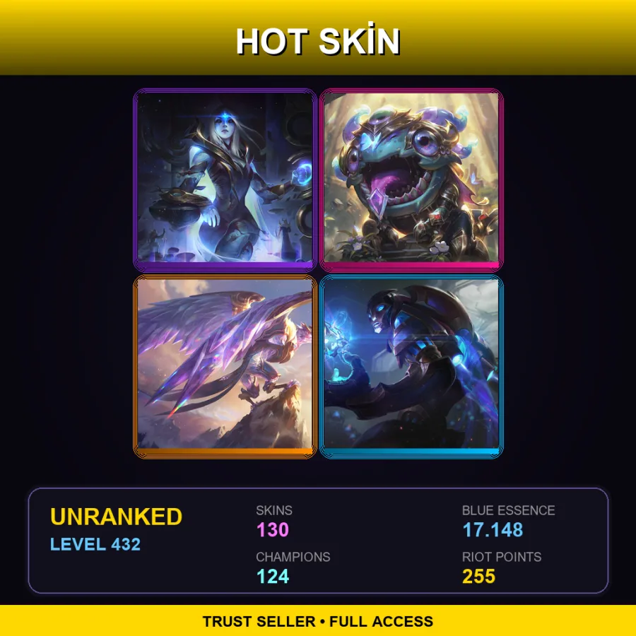 LAN | Lv432 | Unranked | 130 Skin | 124 Champ — Debonair Jayce