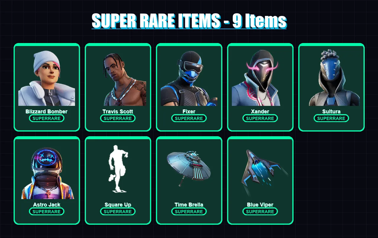 [PS4/PS5/XBOX/PC] | Blizzard Bomber | Travis Scott | Fixer | Xander | Sultura | 170 skin | 191 pickaxe | 125 emote | 127 glider | Lv1651 — Fortnite account