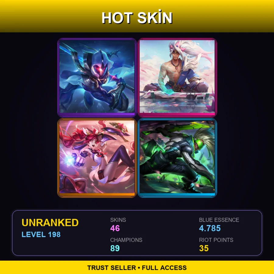 TR | Lv198 | Unranked | 46 Skin | 89 Champ — Winterblessed Senna