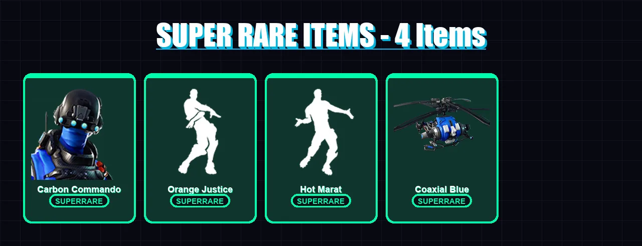 [PS4/PS5/XBOX/PC] | Carbon Commando | Drift | Fade | Enforcer | Ragnarok | 13 skin | 10 pickaxe | 20 emote | 18 glider | Lv218