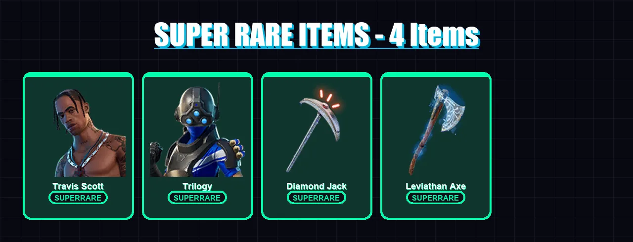 [PS4/PS5/XBOX/PC] | Travis Scott | Trilogy | Mandalorian | Eternal Knight | Fusion | 95 skin | 79 pickaxe | 65 emote | 51 glider | Lv1053