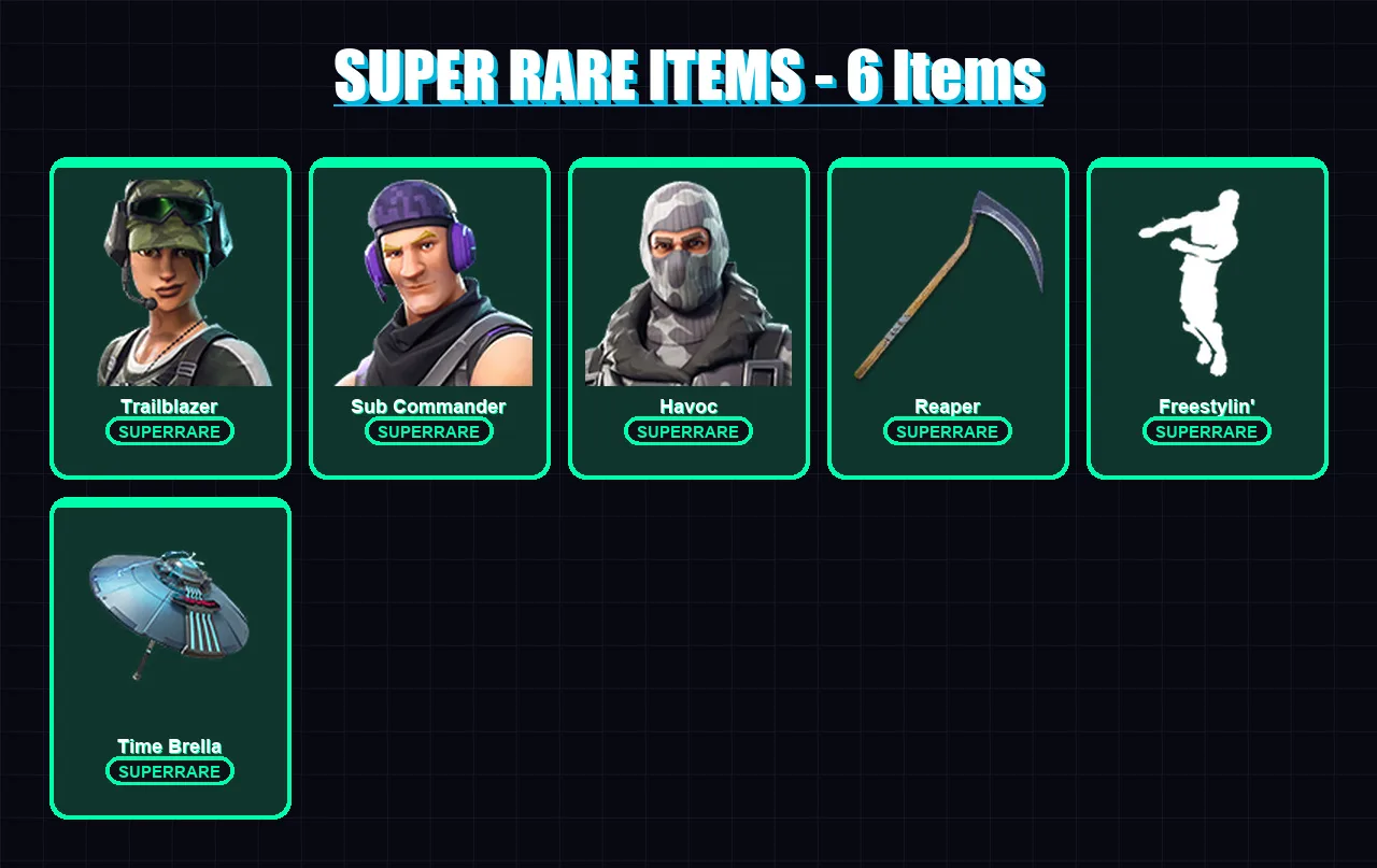 [PC/XBOX/PSN] | Trailblazer | Sub Commander | Havoc | Leviathan | Carbide | 91 skin | 71 pickaxe | 37 emote | 26 glider | Lv379